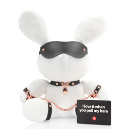 S-line by shots Konijn Bondage - Velours - Groot - Wit (8714273055590)