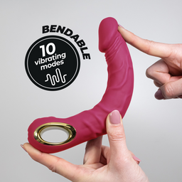Crushious Magnus Bend - Realistische Flexibele Vibrator - Roze (7403254161092)