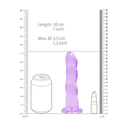 Realrock by shots Niet-realistische Dildo met Zuignap - 7 / 17 cm (7423522580523)