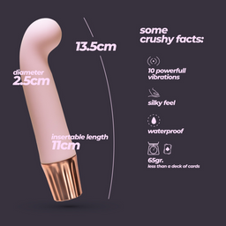 Crushious Mellow Gee - Mini G-Spot Vibrator - Roze (7403254161245)