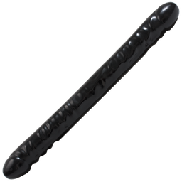 Doc johnson Geaderde Double Header - Dildo met Dubbele Einden - 18 / 45 cm (782421103606)