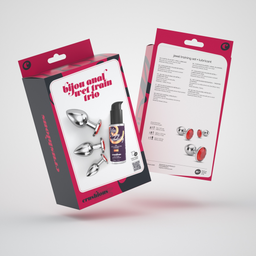 Crushious Bijou - Anal Wet Train Trio - 3 Jewel Plugs - Rood (7403254151048)