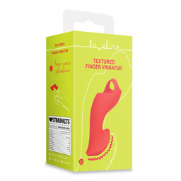 Loveline by shots Textured Finger Vibrator - Sunrise Red (8714273044846)