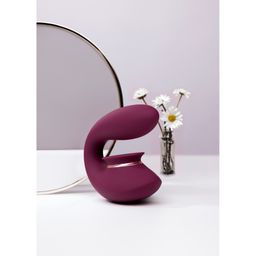 Innovation by shots Twitch 3 - Oplaadbare Vibrator en Suction - Bordeaurot (8714273054982)