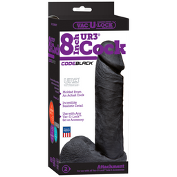Doc johnson CodeBlack - ULTRASKYN Dildo - 8 / 20 cm (782421027513)