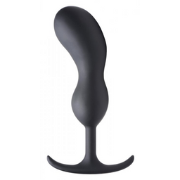 Xr brands Premium Siliconen Geweighted Prostate Plug - Extra Groot (848518044631)