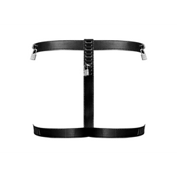 Male power Scorpio - Imitatieleren Chastity Thong - One Size - Zwart (845830085977)