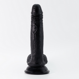 Crushious Inviktus - Vloeibare Siliconen Dildo - 7 / 19 cm - Zwart (7403254159327)