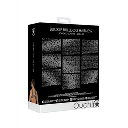Ouch! by shots Leren Bulldog Harnas met Gespen - L/XL (7423522525500)
