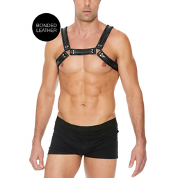 Ouch! by shots Leren Bulldog Harnas met Gespen - L/XL (7423522525500)