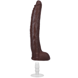 Doc johnson Damion Dayski - Realistic ULTRASKYN Dildo - 12 / 30 cm - Chocolade (782421087081)