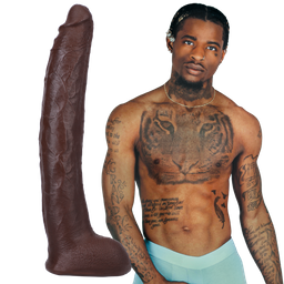 Doc johnson Damion Dayski - Realistic ULTRASKYN Dildo - 12 / 30 cm - Chocolade (782421087081)