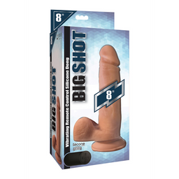 Curve toys Vibrerende Afstandsbediening Siliconen Dildo met Ballen - 8 / 20,5 cm (653078940275)