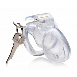 Xr brands Duidelijke Captor - Kinky Cage met Sleutels - Medium (848518037183)