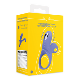 Loveline by shots Vibrerende Cockring met Clit Stimulatie - Tamiya Blauw (8714273044143)