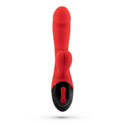 Crushious Dare Dong - Oplaadbare Konijnen Vibrator - Rood (7403254158030)