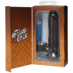 Doc johnson Realistische Cock met Ballen - Verwijderbare VacULock Zuignap - ULTRASKYN - 8 / 20 cm - Chocolade (782421014308)