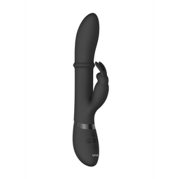 Vive by shots Halo - Ring Rabbit Vibrator - Zwart (8714273545022)