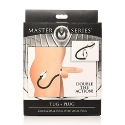 Xr brands Tug and Plug - Cock- en Ballring met Anale Plug (848518053985)
