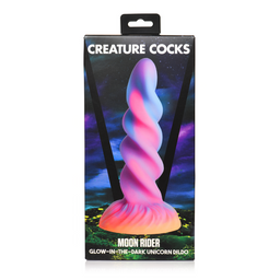 Xr brands Moon Rider - Glow-in-the-Dark Eenhoorn Dildo (848518053022)