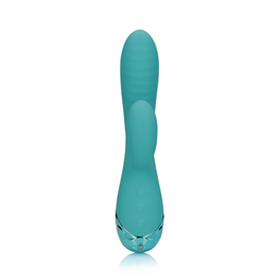 Loveline by shots Opblaasbare Konijnen Vibrator - Pauwblauw (8714273048950)