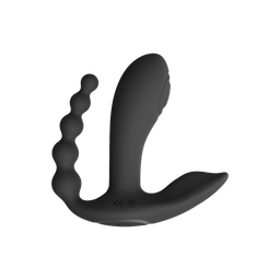 Vive by shots Kata - Pulse Wave  Vibrerende Dubbele Penetratie Vibrator - Zwart (7423522538548)