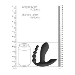 Vive by shots Kata - Pulse Wave  Vibrerende Dubbele Penetratie Vibrator - Zwart (7423522538548)