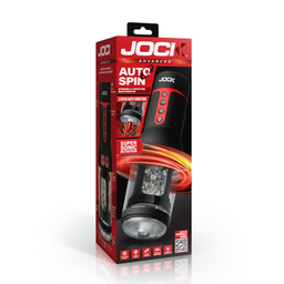 Curve toys Auto Spin - Draaien en Duwen Masturbator - Transparant/Zwart (653078944969)