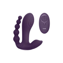 Vive by shots Kata - Pulse Wave  Vibrerende Dubbele Penetratie Vibrator - Paars (7423522538555)