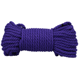 Doc johnson Bind and Tie - 6 mm Hennep Bondage Touw - 50 ft - Violet (782421089429)