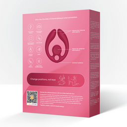 Snail vibe GIZI Duo - Dual Couples Stimulator - Bordeauxt (8720615766154)