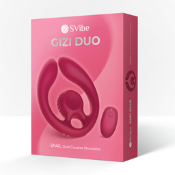 Snail vibe GIZI Duo - Dual Couples Stimulator - Bordeauxt (8720615766154)
