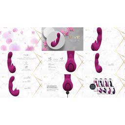 Vive by shots Yumi - Triple Motor G-Spot Vinger Beweging Vibrator en Flickering Tongue Stimulator - Roze (8714273051882)