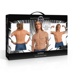 Xr brands Ripped - Siliconen Mannenborst - Groot (848518055712)