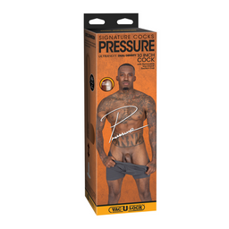 Doc johnson Druk - Realistische ULTRASKYN Dildo - 10 / 25 cm - Chocolade (782421090128)