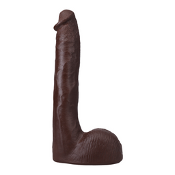 Doc johnson Druk - Realistische ULTRASKYN Dildo - 10 / 25 cm - Chocolade (782421090128)