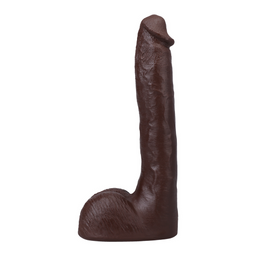 Doc johnson Druk - Realistische ULTRASKYN Dildo - 10 / 25 cm - Chocolade (782421090128)