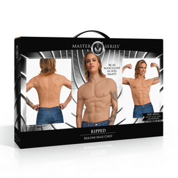 Xr brands Ripped - Siliconen Mannenborst - Klein (848518055699)