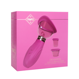 Pumped by shots Heerlijke - Oplaadbare Vulva en Borst Pomp - Roze (8714273055323)