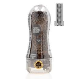 Realrock by shots Easy Rider - Textured Masturbator - Zwart (8714273045065)