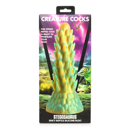 Xr brands Stegosaurus - Stekelige Reptiel Silicone Dildo - Groen (848518053282)
