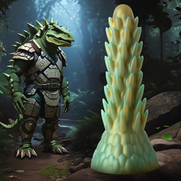 Xr brands Stegosaurus - Stekelige Reptiel Silicone Dildo - Groen (848518053282)