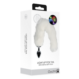 Ouch! by shots Lichtgevende vossenstaart met metalen buttplug (8714273047786)