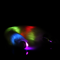 Ouch! by shots Lichtgevende vossenstaart met metalen buttplug (8714273047786)