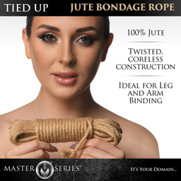 Xr brands Tied Up - Jute Bondage Rope - 50 ft / 15,2 mtr (848518051905)