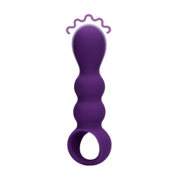 Loveline by shots Druppelvormige Anaal Vibrator - Helder Paars (8714273050748)