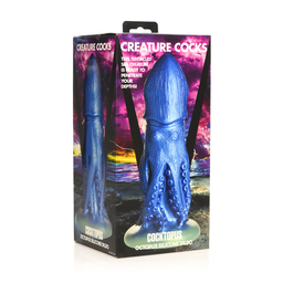 Xr brands Cocktopus Octopus - Siliconen Dildo - Blauw (848518052452)