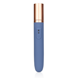 Loveline by shots Reisvibrator met Lube Compartment en Pomp - Blue Horizon (8714273049407)