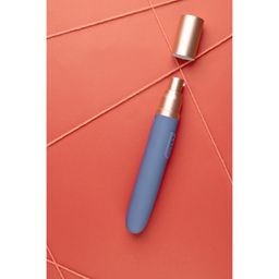 Loveline by shots Reisvibrator met Lube Compartment en Pomp - Blue Horizon (8714273049407)