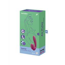 Satisfyer Sunray - Insteekbare Dubbele Luchtpuls Vibrator - Berry (4061504009773)